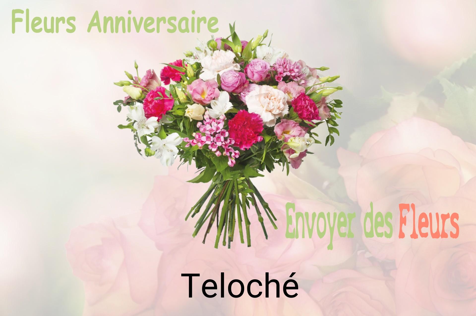 Bouquet de fleurs d’anniversaire livré à Teloché